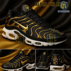 Alpha Phi Alpha AΦA Custom Black Gold Nike TN Premium Sneakers