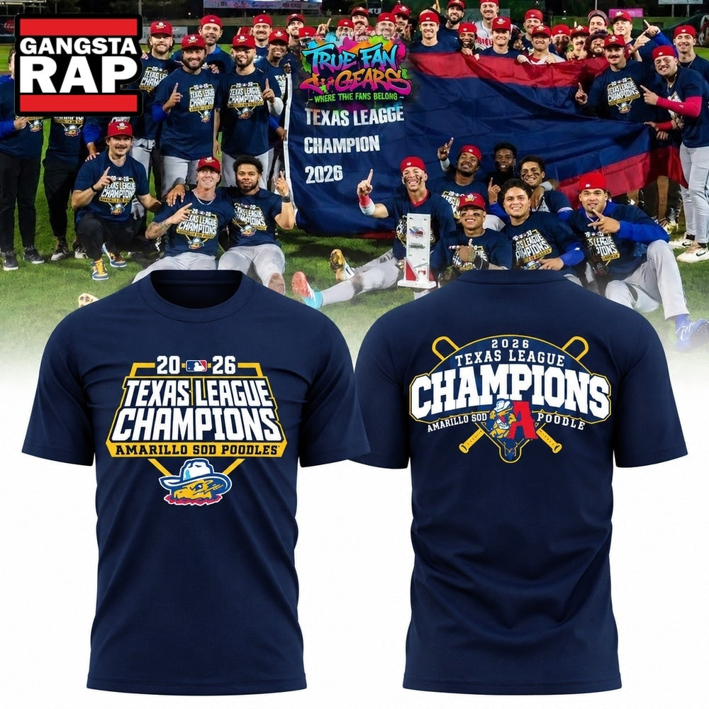Amarillo Sod Poodles 2026 Texas League Champions Limited Exclusive Hoodie