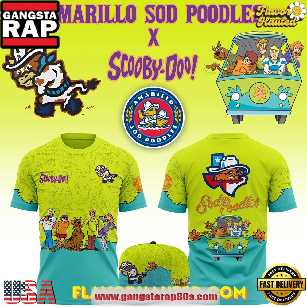 Amarillo Sod Poodles Scooby-Doo 2025 3D T Shirt