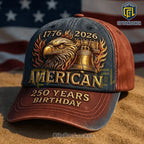 American 1776-2026 Independence 250th Anniversary Baseball Cap