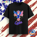 American Flag Bald Eagle Chicago Cubs Logo T Shirt