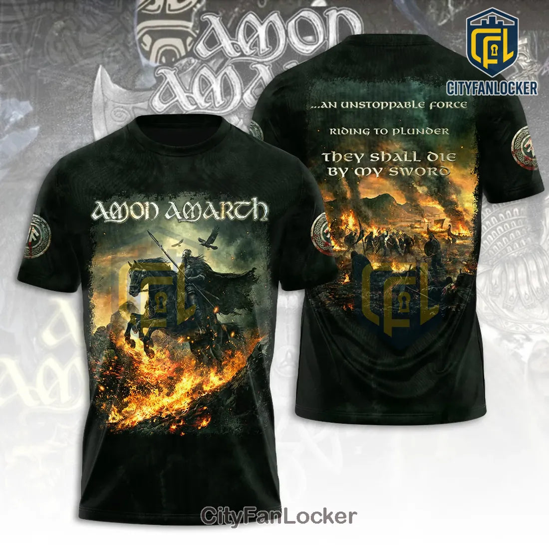 Amon Amarth Sound of Eight Hooves Viking Shirt