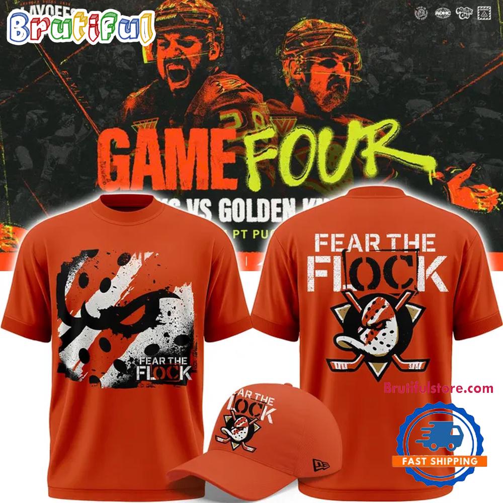 Anaheim Ducks 2026 Fear The Flock Playoff Game 4 Hoodie T-Shirt