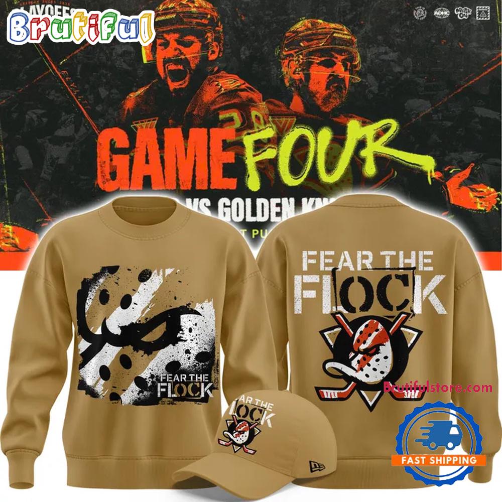 Anaheim Ducks 2026 Fear The Flock Playoff Limited Edition Hoodie T-Shirt