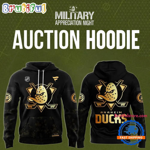 Anaheim Ducks Military Night 2025 Hoodie T-Shirt
