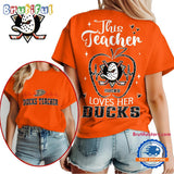 Anaheim Ducks NHL Nurse Appreciation Month Unisex All Over Print T Shirt