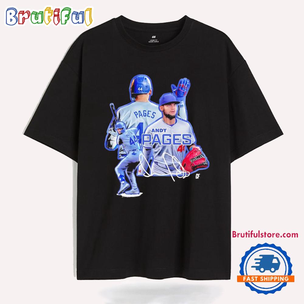 Andy Pages NLCS MVP Los Angeles Signature Vintage T Shirt