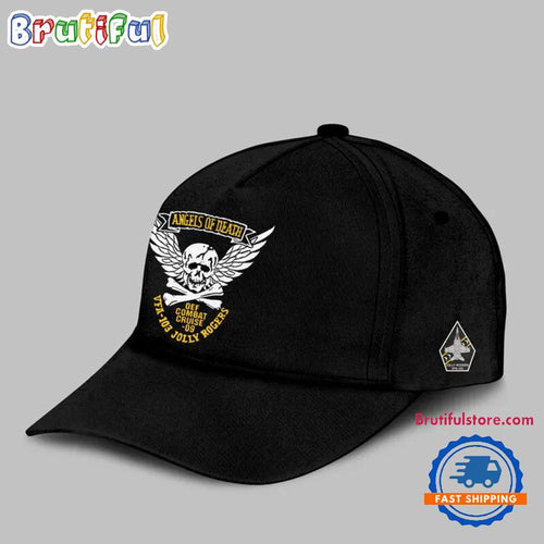 Angel Of Death Jolly Rogers Navy Midshipmen Black Cap