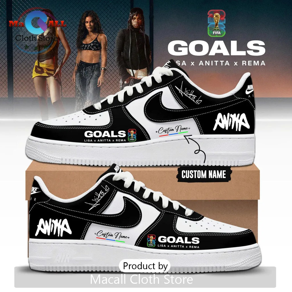 Anitta Goals FIFA World Cup 2026 Collaboration Custom Air Force 1 Shoes