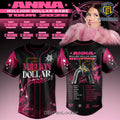 Anna Million Dollar Babe 2026 Tour Black Pink Baseball Jersey