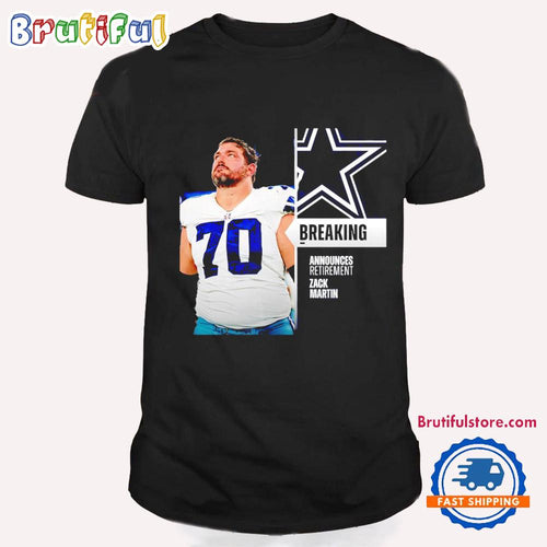 Announces retirement Zack Martin Dallas Cowboys T Shirt