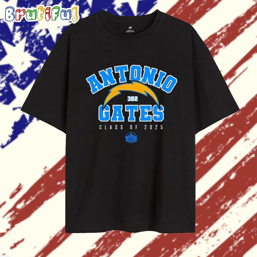 Antonio Gates Classs of 2025 Los Angeles Chargers T Shirt