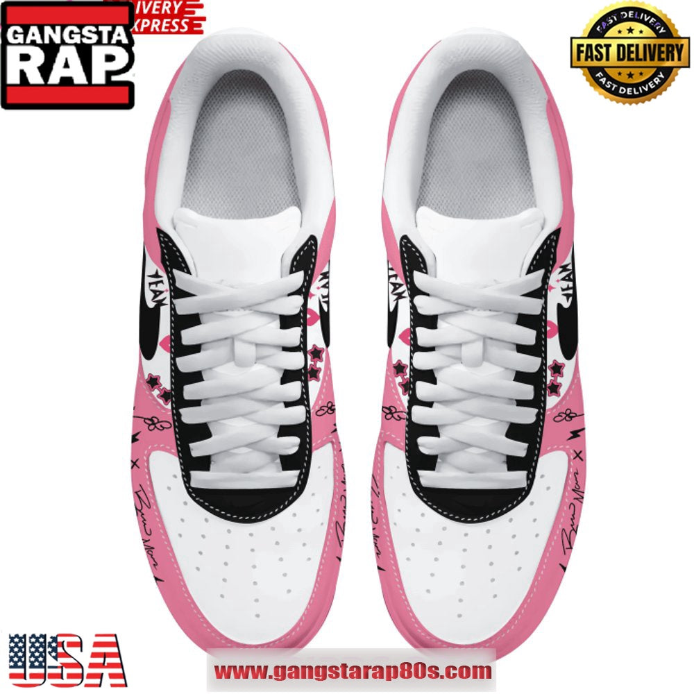 APT Bruno Mars x Ros? Limited Edition Air Force 1 Running Sneakers