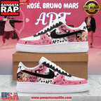 APT Bruno Mars x Ros? Limited Edition Air Force 1 Running Sneakers