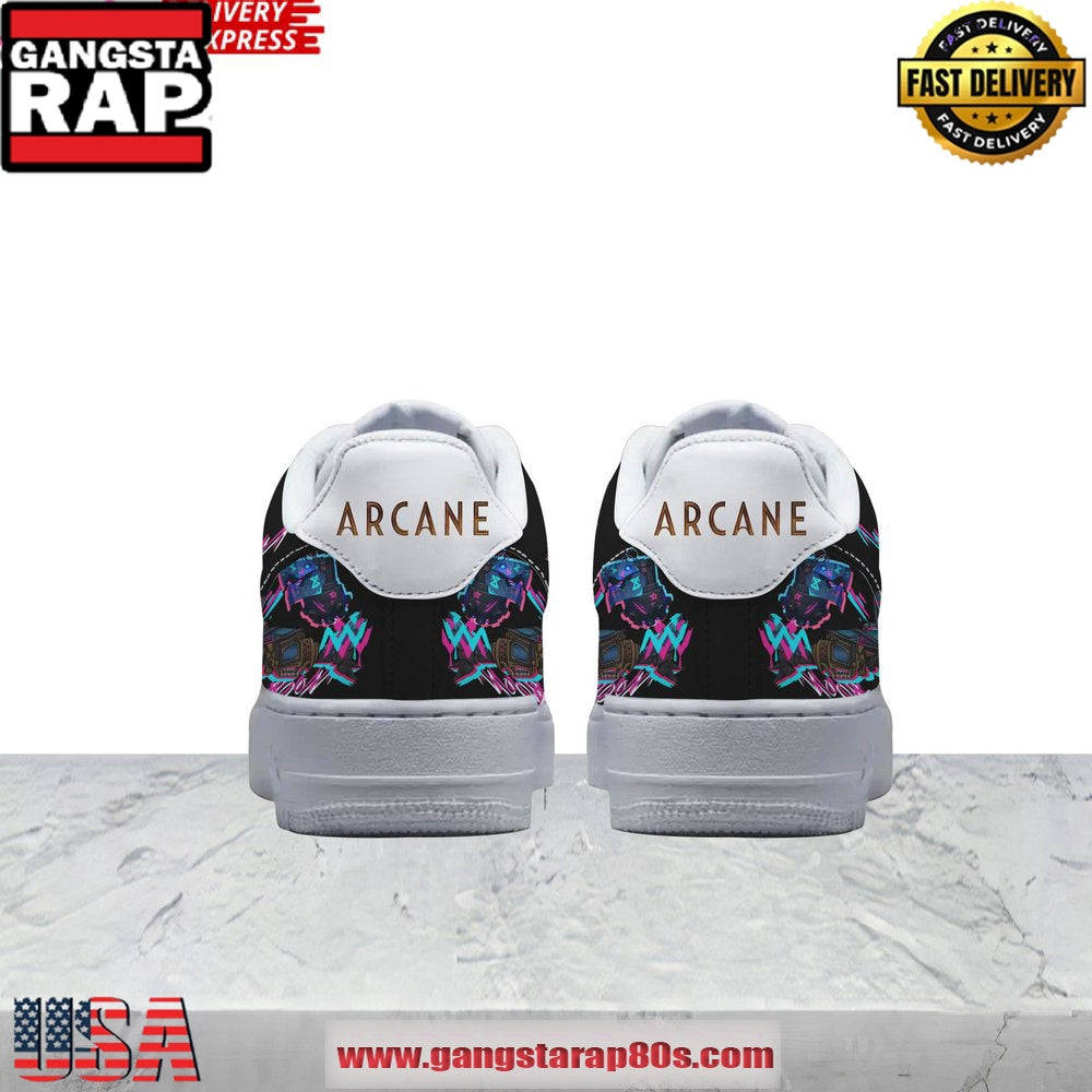 Arcane League of Legends Limited Edition Air Force 1 Running Sneakers Shoes