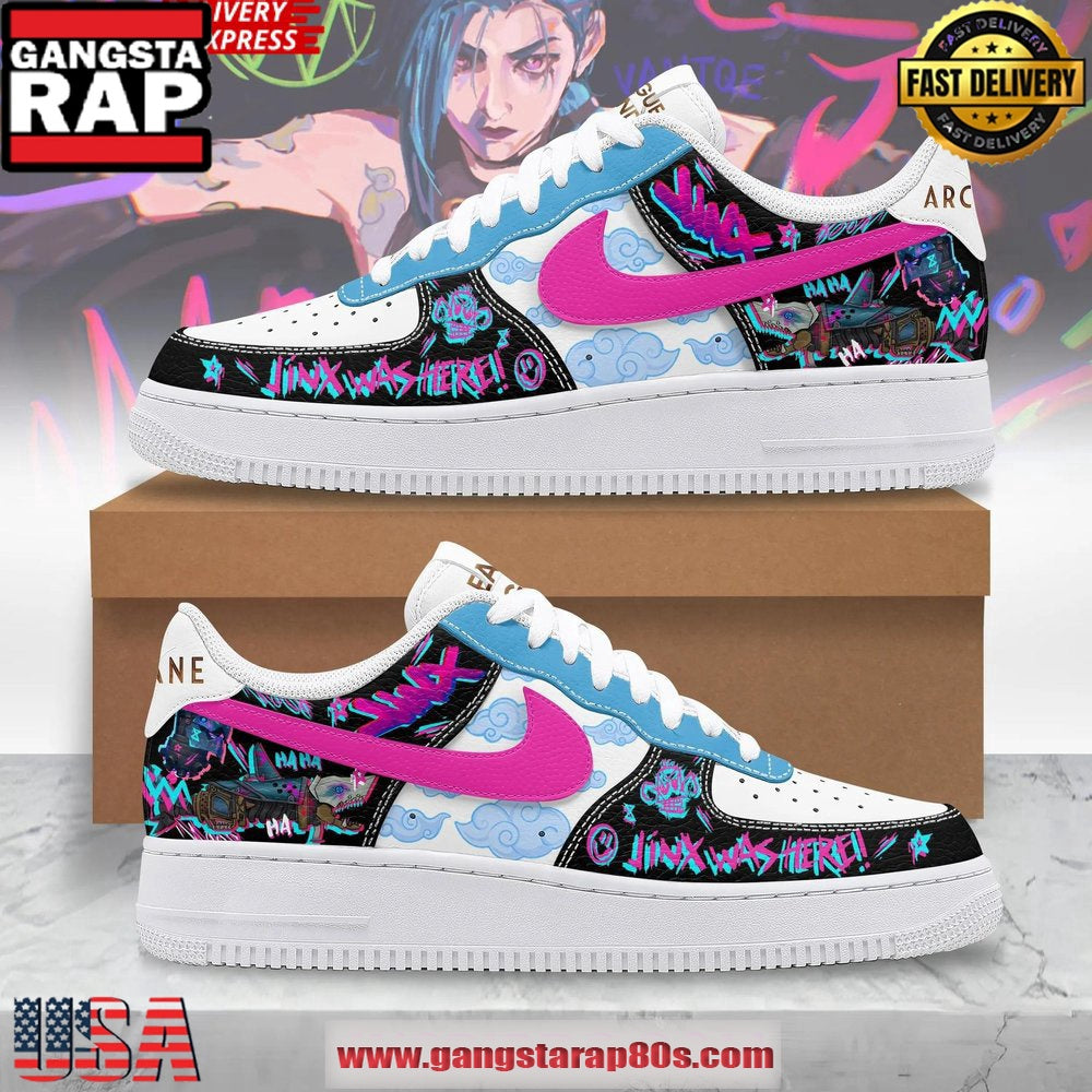 Arcane League of Legends Limited Edition Air Force 1 Running Sneakers Shoes