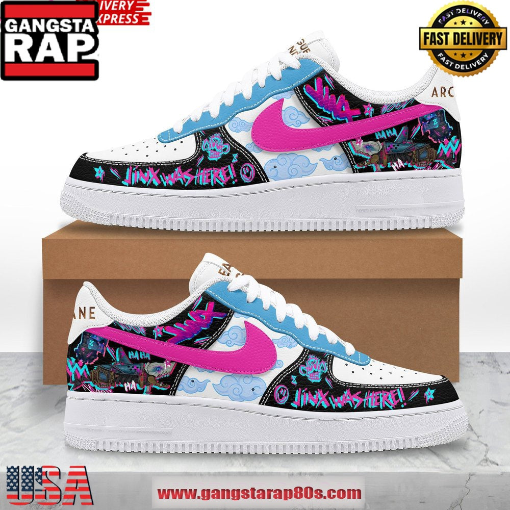 Arcane League of Legends Limited Edition Air Force 1 Running Sneakers Shoes