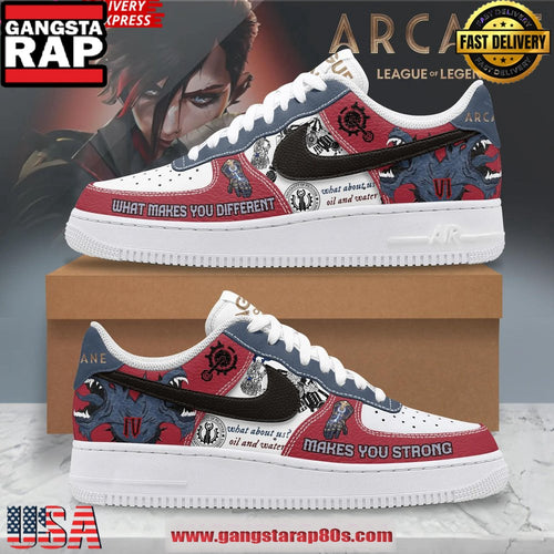 Arcane League of Legends VI Limited Edition Air Force 1 Running Sneakers Shoes