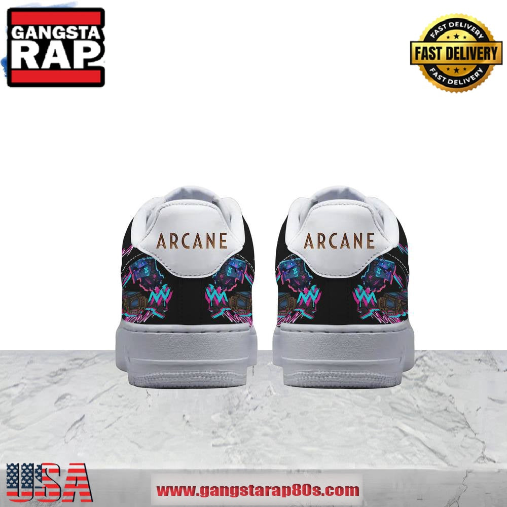 Arcane LOL Jinx Was Here Limited Edition Air Force 1 Running Sneakers Shoes