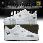 Arcangel 20th Anniversary Custom White Nike Air Force 1 Low Top Sneakers
