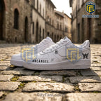 Arcangel 20th Anniversary Custom White Nike Air Force 1 Low Top Sneakers