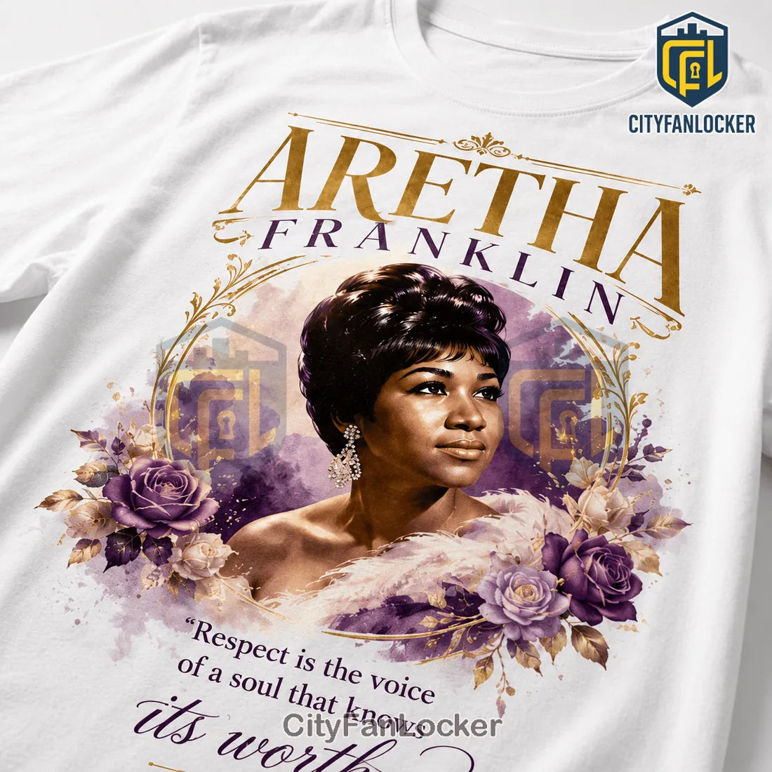 Aretha Franklin Queen Of Soul Soft Cotton Shirt
