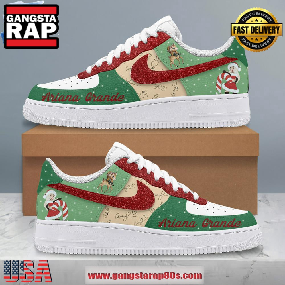 Ariana Grande Christmas 2024 Air Force 1 Running Sneakers Shoes