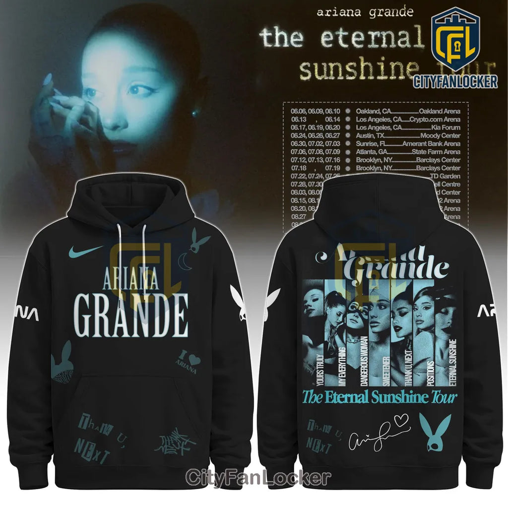 Ariana Grande Eternal Sunshine Tour Black Hoodie 2026