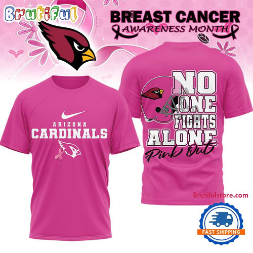 Arizona Cardinals 2025 NFL Breast Cancer October Limited Edition 3D Shirt