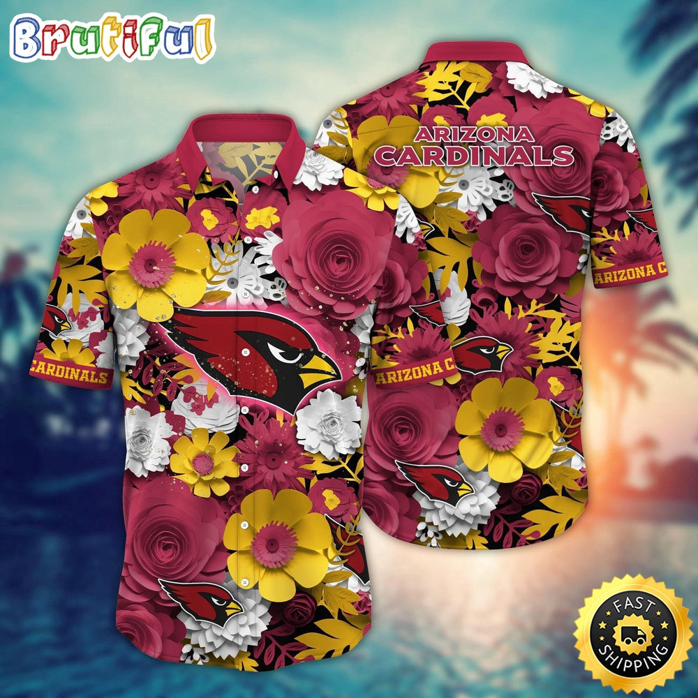 Arizona Cardinals Hawaii Shirt Flower Colorful Coastal Wear
