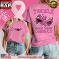 Arizona Cardinals NFL Glitter Tackle Breast Cancer 2025 Women’s 3D Shirt