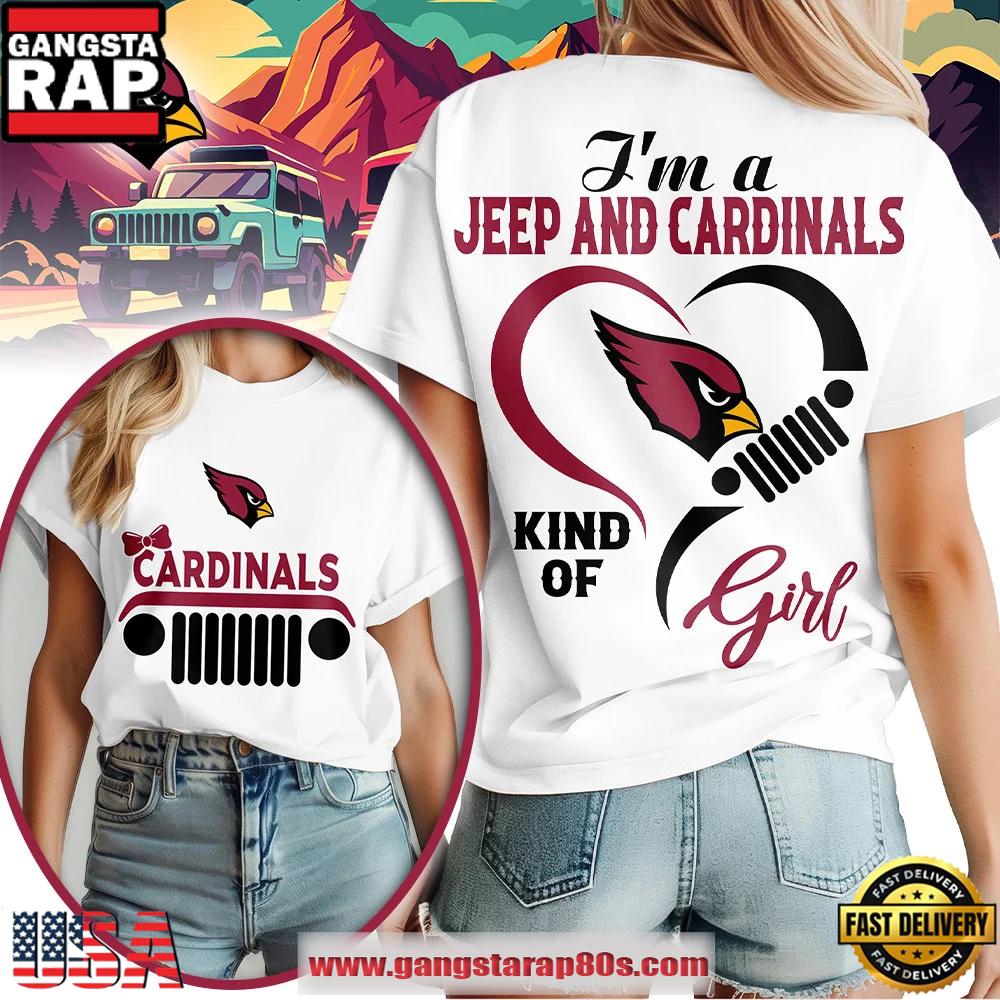 Arizona Cardinals NFL Jeep Girl Women’s Shirt