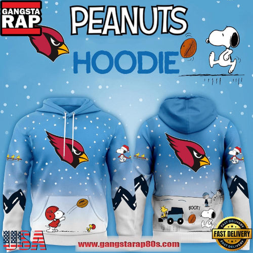 Arizona Cardinals NFL x Peanuts Christmas Unisex Hoodie