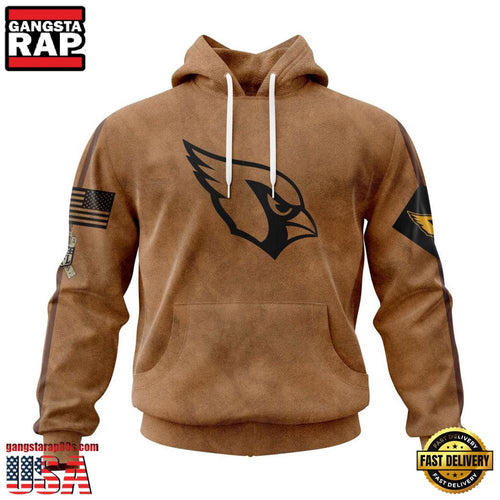 NFL Arizona Cardinals Salute To Service For Veterans Day All Over Print Hoodie