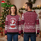 Arizona Cardinals Santa On Chimney Ugly Christmas Sweater