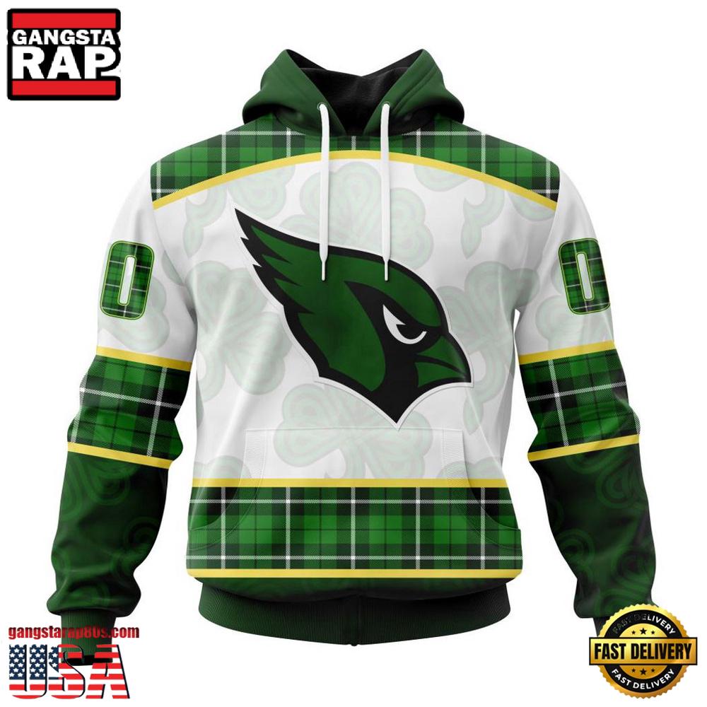 NFL Arizona Cardinals St. Patricks Day All Over Print Hoodie