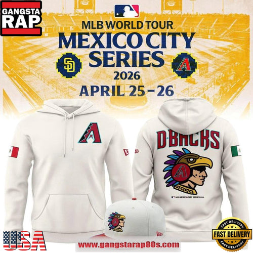 Arizona Diamondbacks 2026 MLB Mexico City Series All Over Print Hoodie