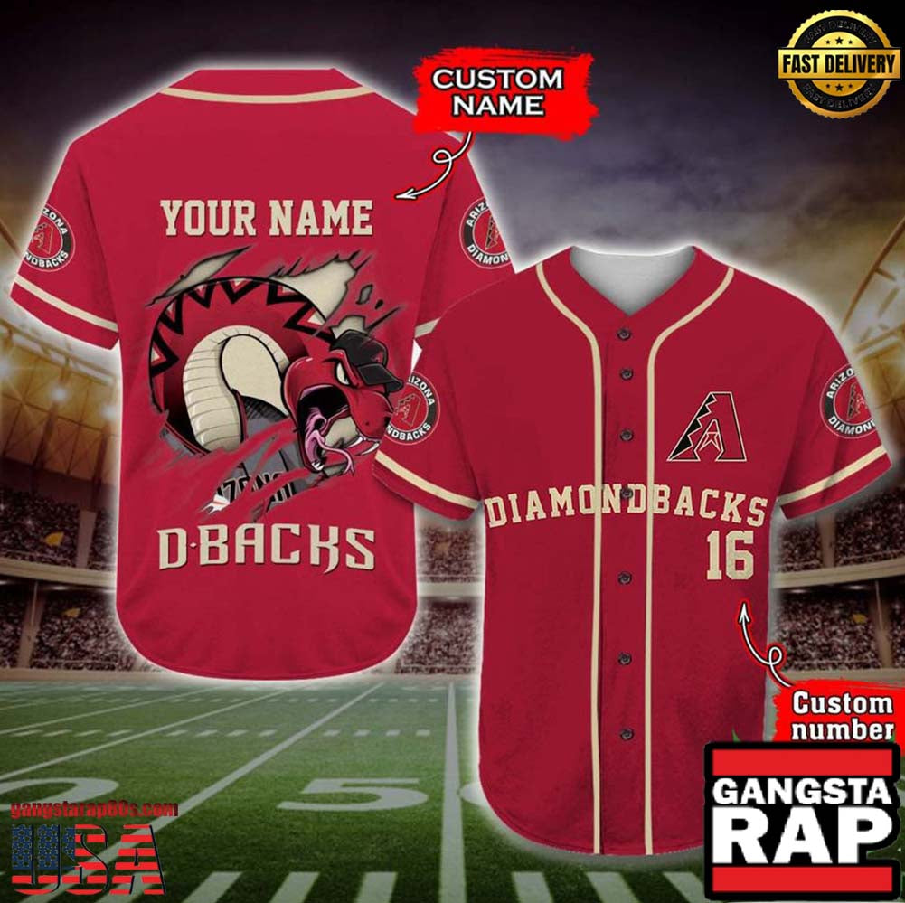 Arizona Diamondbacks Baseball Jersey MLB Custom Name Number - MLB Fan Gifts