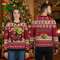 Arizona Diamondbacks Groot And Grinch Santa Hat Ugly Christmas Sweater