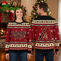 Arizona Diamondbacks Logo Snowflakes And Christmas Pattern Ugly Christmas Sweater