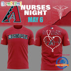 Arizona Diamondbacks NURSES NIGHT Red Hoodie T-Shirt
