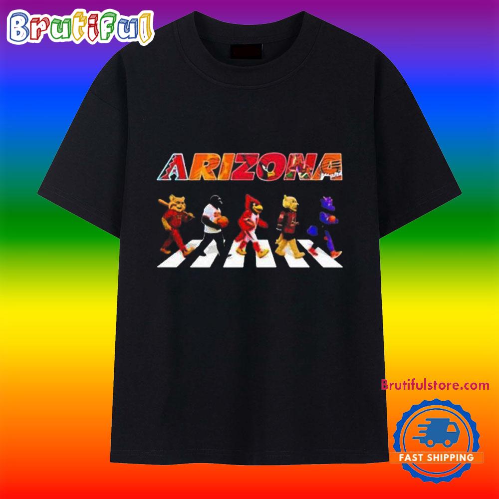 Arizona Mascot Chibi Walking Abbey Road 2025 T Shirt