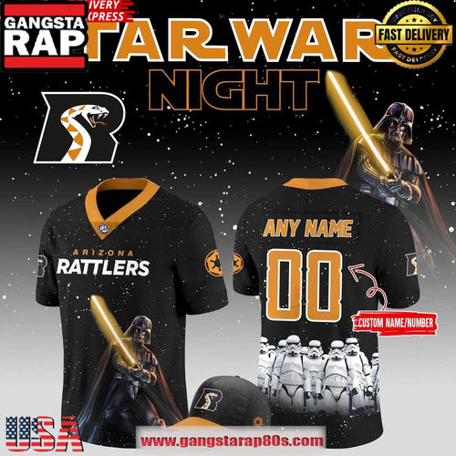 Arizona Rattlers x Star Wars Night 2025 Custom Football Jersey