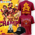 Arizona State Sun Devils 2026 Big 12 Softball Tournament Champions New Design T Shirt