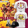 Arizona State Sun Devils 2026 Big 12 Softball Tournament Champions White T Shirt