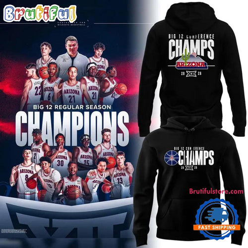 Arizona Wildcats 2026 Big 12 Conference Champs Hoodie T-Shirt