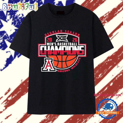 Arizona Wildcats 2026 Big 12 Men’s Basketball Regular Season Champions T Shirt