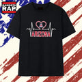 Arizona Wildcats Heartbeat Logo T Shirt