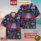 Arizona Wildcats Solgan Bear Down True Fan Spirit Custom Name Aloha Hawaiian Shirt