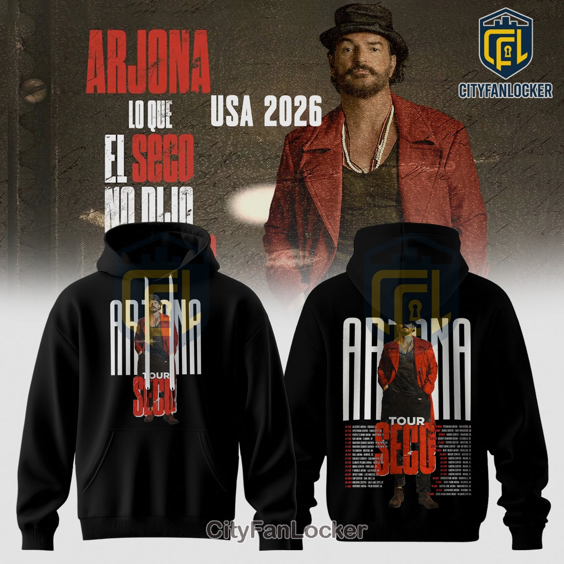 Arjona Tour 2026 Lo Que El Seco No Dijo Limited Edition T-Shirt